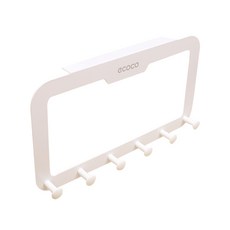 LIFE TOTEM 免打孔多功能門後掛架, 白色, 1個