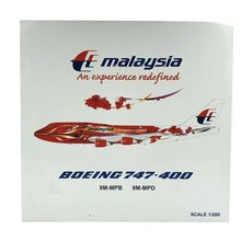 BBOX 1:200馬來西亞航空B747-400 9M-MPD木槿花 飛機 模型, 混色
