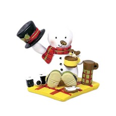 AMANO 摘下紳士的帽子打招呼的雪人對象, 混色