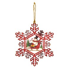 AMANO 雪水晶雪橇雪人牆裝飾, 混色