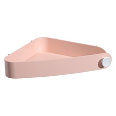 River Green 獨特角落吸附式層架 蜜桃色, 1個