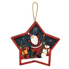 AMANO 之星聖誕老人和雪人牆飾, 混色