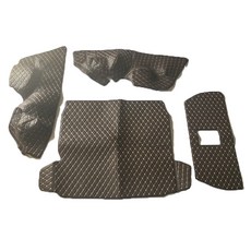 JIAODIAN 차량용 퀼팅 트렁크 매트 다크브라운, 시트로앵, C5 (2004년~2007년)