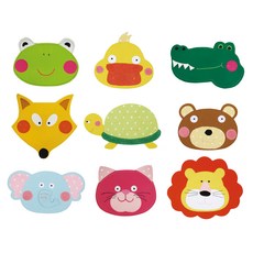 Magic Castle 角色扮演故事頭帶動物 9 件套, 混色