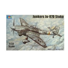 TRUMPETER 小號手 Trumpeter 1:32 Junkers Ju 87D Stuka塑膠模型 噴射機, 1個