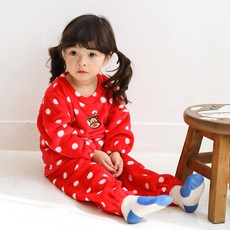 LITTLE RABBIT 女童款魯道夫長袖睡衣睡衣上下套裝