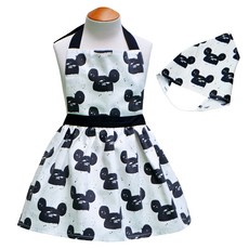 SEMOMS 兒童防水圍裙 + 頭巾 套組