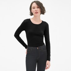 갭 여성용 페더웨이트 긴팔 크루넥 티셔츠