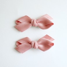 緞帶蝴蝶結髮夾 2款