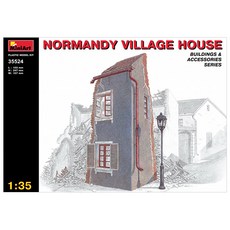 迷你藝術1:35諾曼第村莊房屋塑膠模型建築, 1個