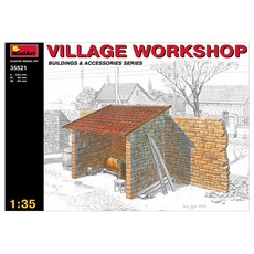 迷你藝術1:35 Village Workshop塑膠模型建築, 1個