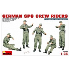 Mini Art 1:35德軍自行火砲套組德國SPG Crew Riders 塑料模型步兵, 1個