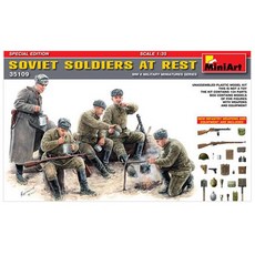 迷你藝術 1:35 休息中的蘇聯士兵 塑膠模型 步兵, 1個
