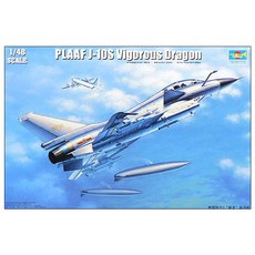 TRUMPETER 小號手 Trumpeter 1/48 PLAAF J-10S Vigorous Dragon塑膠模型戰鬥機, 1個