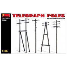 미니아트 1:35 Telegraph Poles 프라모델 파츠, 1개
