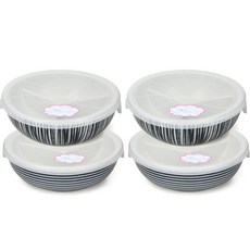 아이카 3절 나눔 찬통 대 세세라기 2p + 아야 2p, 혼합 색상, 1세트