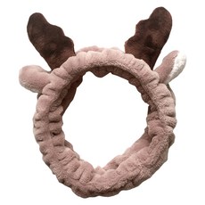 Living Joy迷你花鹿洗臉髮帶, 棕色的, 1個