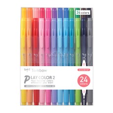 Tombow 蜻蜓牌 Play Color 2 24色組, 混合顏色, 1套