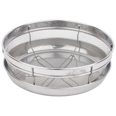 요시카와 원형스텐채반 + 트레이 세트, 혼합 색상, 1개