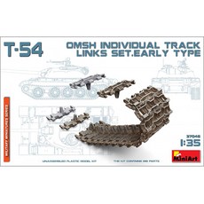 MINIART 1/35 T-54 OMSh Individual Track Links 프라모델 데칼파츠, 혼합 색상, 1개