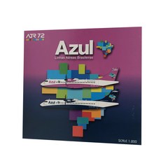 JCWings 1/200 ATR-72-212A 600 Azul Linhas Aereas PR-ATB飛機壓鑄模型, 混色