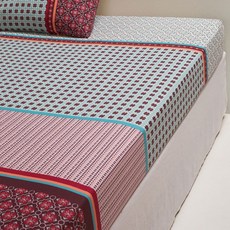 라흐두뜨 멀티컬러 프린트 순면 매트리스 커버 F705788