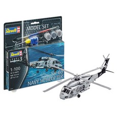 Revell RV64955 1:100 模型套組 SH-60 海軍直升機 塑料模型直升機, 1個