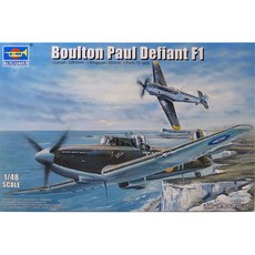TRUMPETER 1:48 Boulton Paul Defiant F1 塑料模型戰鬥機, 1個