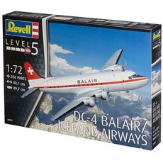Revell RV4947 1:72 DC-4 Balair/冰島航空塑料模型客機, 1個