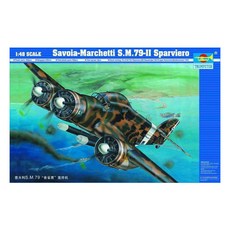 TRUMPETER 1:48 Savoia Marchetti SM.79-11 塑料模型戰鬥機, 1個