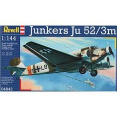 REVELL RV4843 1:144 Junkers Ju52 3m 프라모델 전투기, 1개