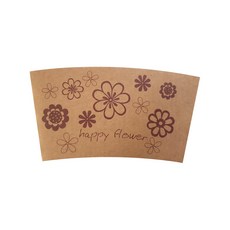 One Cup Happy Flower 1013 紙杯架 300ml 390ml 92mm, 1000入, 1入