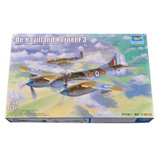 TRUMPETER 1:48 De HAvilland Horent.F.3 塑料模型戰鬥機, 1個