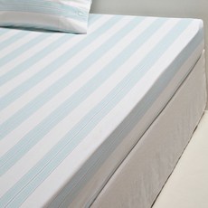 라흐두뜨 스트라이프 순면 매트리스 커버 F705818