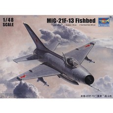TRUMPETER 1:48 MiG-21F-13 魚床塑料模型戰鬥機, 1個