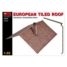 MINIART 1/35歐洲瓦屋頂塑膠模型, 1套