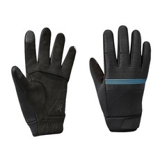 시마노 자전거 윈드브레이크 써멀 리플렉티브 장갑 ECWGLBWQS32M55, 블랙 + 블루, 1개