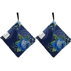 라페조 폴딩 시장가방 휴대용 에코백 NO.14-1 블루 로즈, 2개입