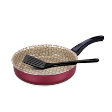 트라몬티나 파리 프라이팬 레드 20145722, 22cm, 1개