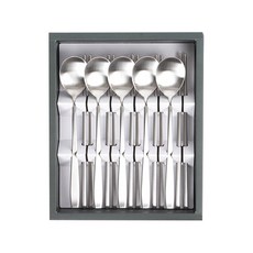 Upper Table 5人份霧面餐具組, 1套, 湯匙 5p + 筷子 10p, 單一顏色