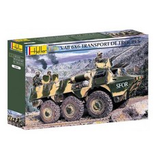 HELLER 1/35 VAB 6X6 Transport de Troupes 塑膠模型裝甲車 HL81141, 1個