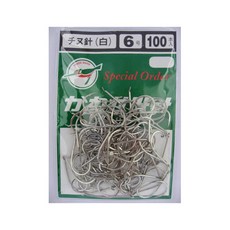 Kawasemi Chinu 釣魚鉤 白色, 100件