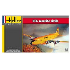 HELLER 1/72 DC-6 Securite Civile 塑膠模型客機, 1個