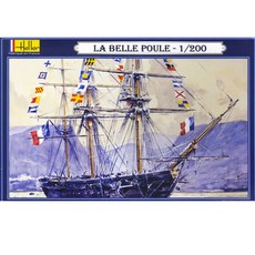 HELLER 1:200 LA BELLE POULE塑膠模型帆船, 1個