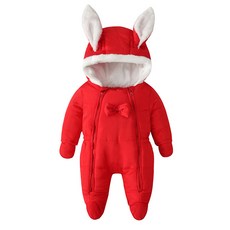 Mom's care 兔子耳朵連帽連身衣