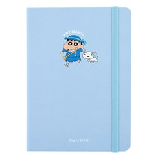 플라잉웨일즈 짱구는못말려 마이 다이어리 M, 블루, 1개