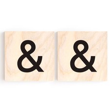 모두의팩토리 WOOD DOOR SIGN NO 48 & 2p, 혼합 색상