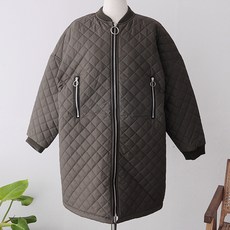 이얀 임산부 다이아 도톰 누빔 패딩 코트