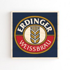 모두의팩토리 세계맥주 디자인 자작우드 월데코 07 에딩거, 혼합 색상