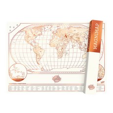 Luckies 磁鐵地圖世界地圖, 1個